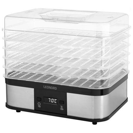 сушилка для овощей и фруктов LEONORD LE-1780 250Вт 10л 5 поддонов сушилка для овощей и фруктов leonord le 1779 250вт 12л 5 поддонов