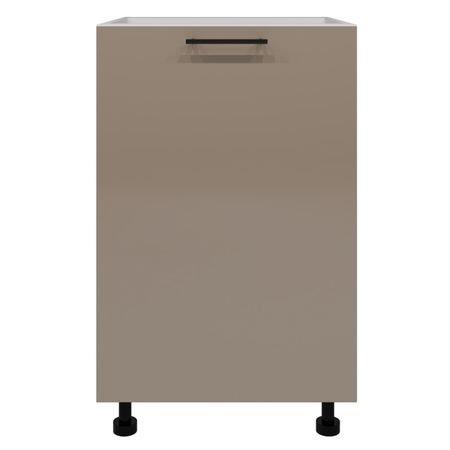 шкаф напольный Мокко глянец 820х500х504мм 1 дверь МДФ/ЛДСП