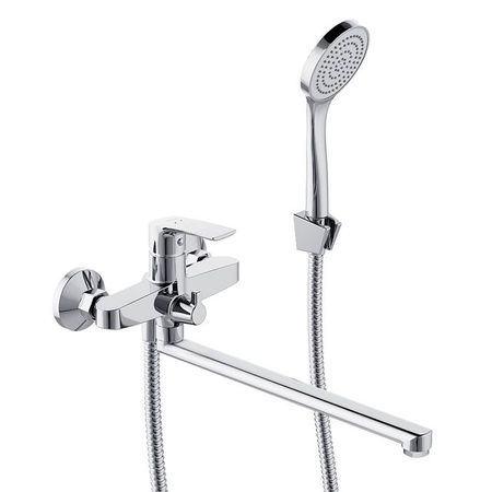 смеситель для ванны DAMIXA Eclipse 2.0 длинный с душевым набором латунь хром 4 шт партия топливные форсунки cdh210 для yamaha 115hp mitsubishi eclipse