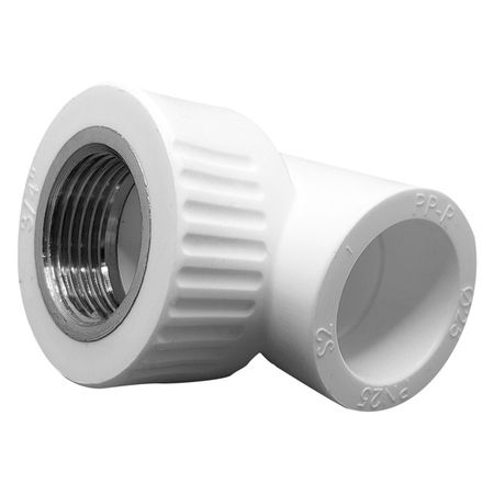 угольник PPR РОСТерм комбинированный d25х3/4 ВР угольник ppr ростерм комбинированный d20х1 2 вр с креплением