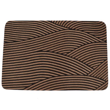 коврик Волны 40х60см диатомит, каучук, бежевый почвоулучшитель диатомит 1 л