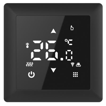 терморегулятор сенсорный Русское тепло Wi-Fi с датчиком ТР-515 черный русское лото