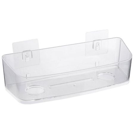 полка для ванной подвесная РЫЖИЙ КОТ Crystal пластик прозрачный накладка benks crystal magsafe для iphone 16e пластиковый прозрачный