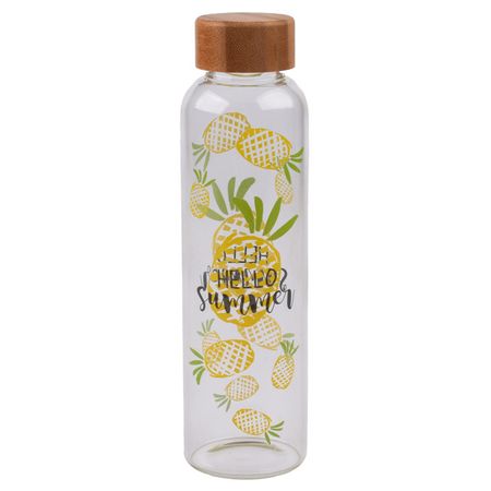 бутылка TODELIA Tropic 0,55л стекло, бамбук бутылка 0 5л бугельный замок стекло