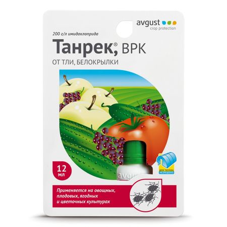 инсектицид от тли и белокрылки Танрек 12мл инсектицид от тли и белокрылки биотлин 9мл