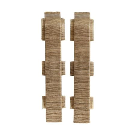 соединитель для плинтуса ПВХ SALAG Lima 72мм Дуб Каньон 2шт. соединитель для плинтуса пвх salag lima 72мм белый 2шт