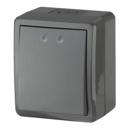 выключатель 1-клавишный ЭРА Эксперт IP54 серый зажим для крышки бардачка ручка замка в сборе для suzuki sx4 swift 2007 2013 серый 7343063 j02p4z 7343063 запасные части j02v6n