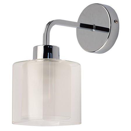 бра DECITY Тетро 1х60Вт E27металл стекло хром