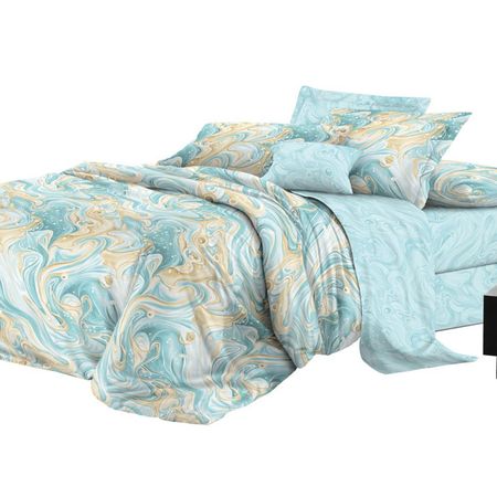 постельное белье 2сп Эльф Делюкс/De Luxe сатин 2 нав.50х70см, арт.145/1-Муаровый узор декоративные наволочки для подушек полиэстер хлопок абстрактный узор