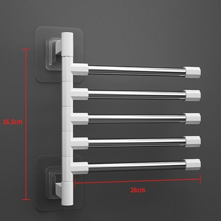 полотенцедержатель  поворотный пластик белый колено разноугловое вертикальное эра 60х120мм 49гр пластик белый