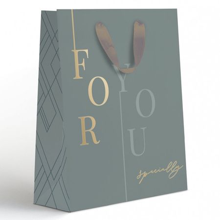 пакет подарочный 18x22,7x10 см ламинированный  с эффектом