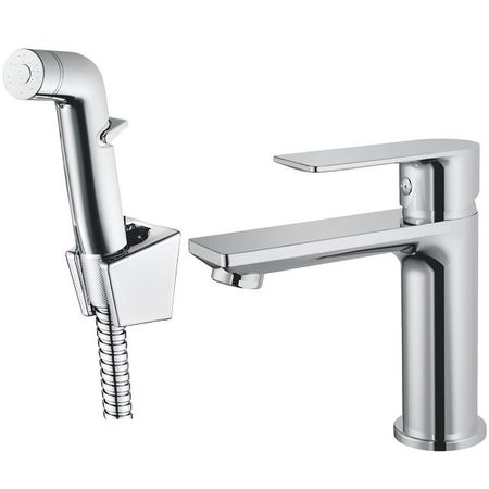 смеситель для раковины VITARTA VT.22.02.01 с гигиеническим душем хром