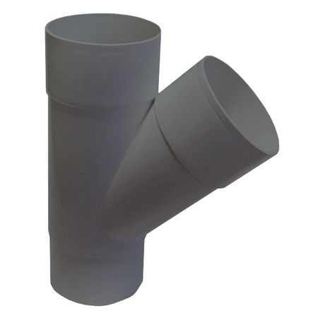 тройник IMPLAST G130/80 80мм ПВХ графит