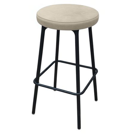 табурет барный поворотный ЛАДЬЯ КОМФОРТ 370х370х790мм бежевый/черный муар ткань/металл аксессуары для мотоциклов защитный для сиденья для honda cbf600 s n cbf1000 cbf 600 1000 нейлоновая ткань для седла