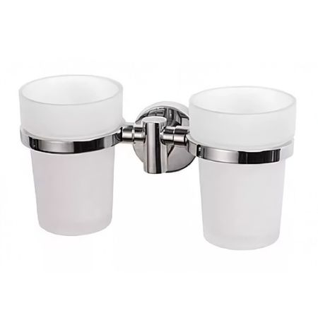 держатель с 2-мя стаканами LEDEME Oval L1708 бумагодержатель ledeme oval l1703 1 закрытый держатель для освежителя