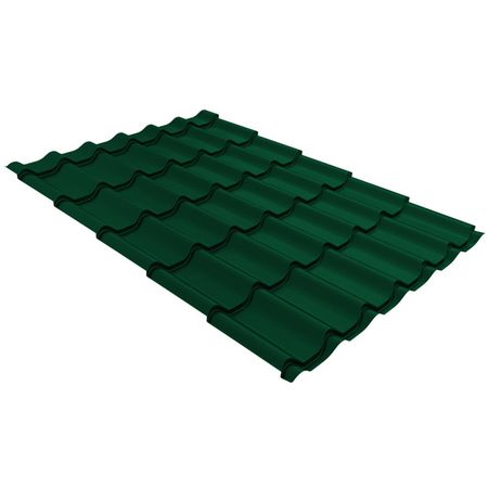 металлочерепица GRAND LINE Классик 0,5мм 2250x1180мм RAL 6005 зеленый мох зеленый лазерный модуль q line