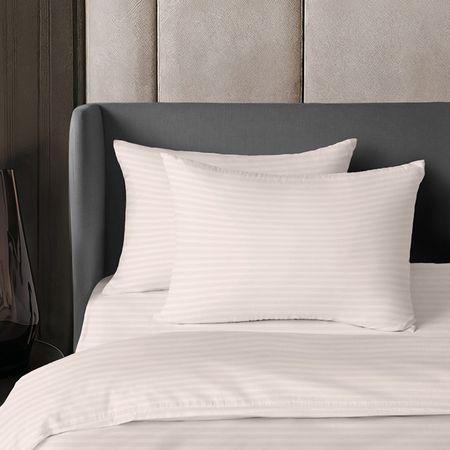 комплект наволочек VEROSSA Страйп/Stripe 50х70см 2шт сатин-страйп светло-бежевый, арт.925713 пододеяльник cottonika 145х215см сатин страйп серый арт пд1 5стр сер