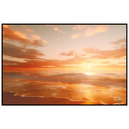 картина в раме на холсте Sunset 700х1100мм карта таиланда на холсте 42 59 см