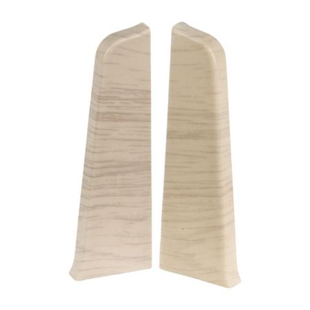 заглушки для плинтуса ПВХ SALAG Lima 72мм Дуб Уникальный левая+правая заглушки для плинтуса пвх salag lima 72мм дуб кембридж левая правая