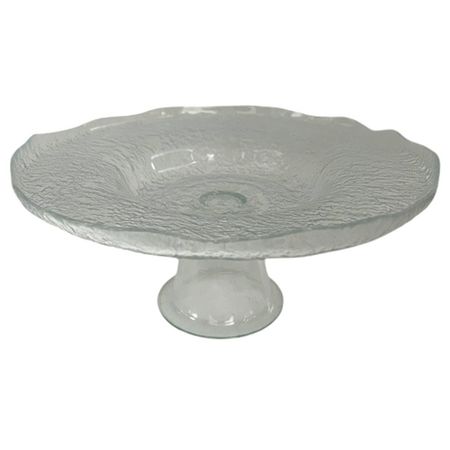 блюдо AKCAМ RIO 20х20см круглое на ножке стекло подвеска maxijoy сова 10см стекло