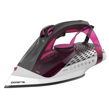 утюг POLARIS PIR 2860AK 2800 Вт 270 г/мин черный/розовый фен polaris phd 1110 розовый
