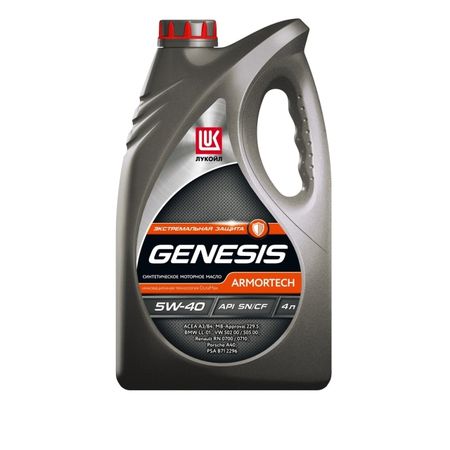 масло моторное ЛУКОЙЛ Genesis Armortech SN A3/B4 5W40 4л пара крышек форсунок омывателя фар переднего бампера oem 98680 3m000 lh 98690 3m000 rh для hyundai genesis rohens 2008 2011