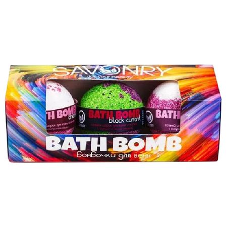 шарики бурлящие SAVONRY вишня-черная смородина-виноград  3шт ные шарики из пенопласта celadon 2 10 мм