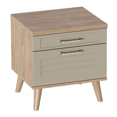 тумба прикроватная 502х404х536мм Гавана ЛДСП/МДФ серый