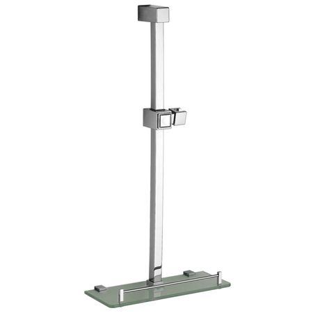 штанга душевая LEDEME L8015 650мм полка хром