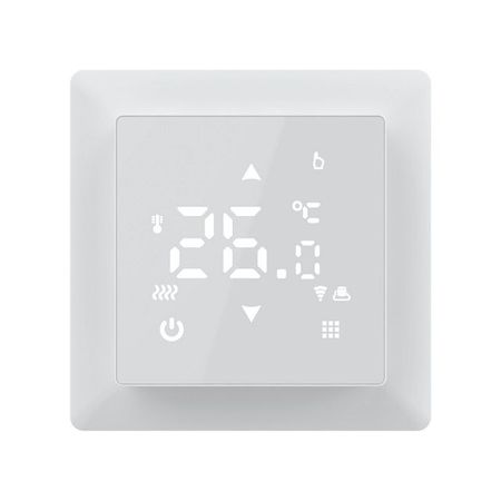 терморегулятор сенсорный Русское тепло Wi-Fi с датчиком ТР-515 белый русское лото