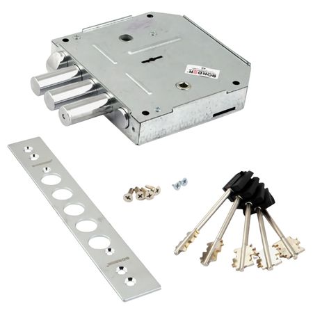 замок врезной BORDER ЗВ9-6 Л/15 КЗ сувальдный 3 ригеля левый замок врезной гардиан 30 01 сувальдный 3 ригеля