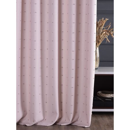 штора портьерная на шт.ленте AMAZONTEXTILE HOME рогожка штрих 200x280см розовая, арт. М 3196 v107 штрих кодовые этикетки zhouyan серебристые 40x10 мм