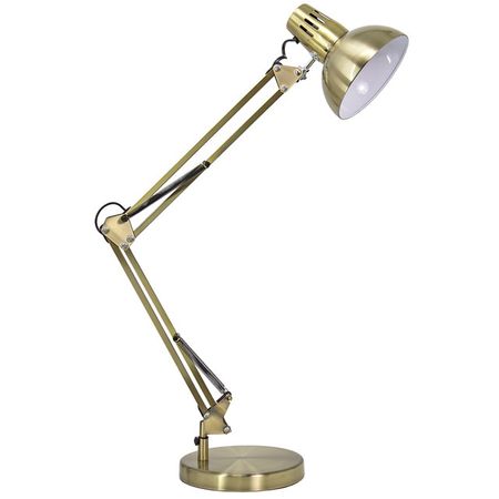 лампа настольная ULTRA LIGHT МТ2007 Е27 60Вт на основании античная латунь