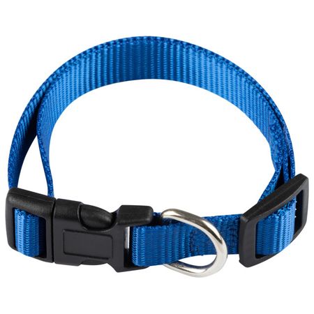 ошейник для животных РЫЖИЙ КОТ размер M 33-40х1,5см синий