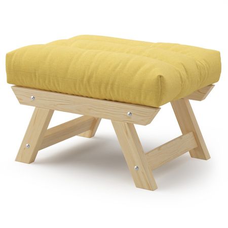 пуф Европа 650х450х470мм рогожка Laguna 555 желтый 3d магниты для холодильника европа