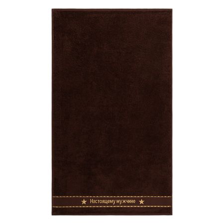 полотенце махр. ДМ Настоящему мужчине 70х130см коричневое, арт.ПЛ3501-03299,793 полотенце махр дм роуд 30х50см коричневое арт пл1703 5949
