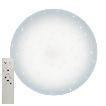 светильник настенно-потолочный UNIEL Сатурн-2 светодиод 96Вт 3000/4000/6500К 7500Лм пульт ДУ белый линейные направляющие hgr15 g penny machine 1000 2000 3000 4000 мм