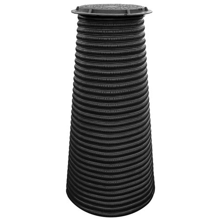 колодец фильтрационный конический с люком 1,5м крышка с люком на ж б колодец d1070мм