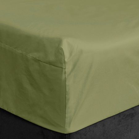 простыня на резинке Эльф 160х200х30см сатин зеленая, арт.1703-Фисташковый крем простыня picassa 220х240см сатин кремовая арт 220 крем