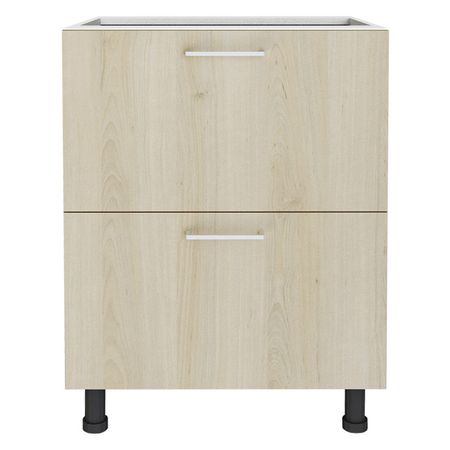 кухонный шкаф напольный Дуб Кремона 600х550х820мм 2 ящика МДФ/ЛДСП