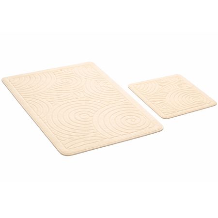 набор ковриков PRIMA NOVA Круг 100х60 50х60см хлопок кремовый