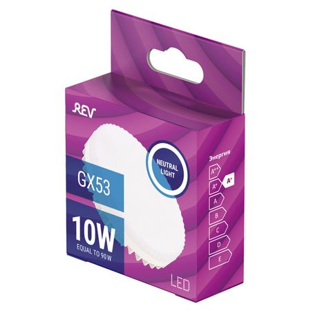 лампа светодиодная REV 10Вт GX53 4000К 800Лм таблетка