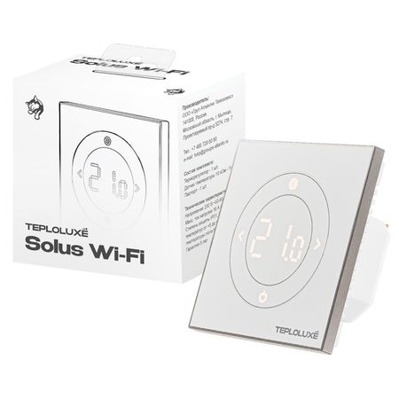 терморегулятор ТЕПЛОЛЮКС Solus Wi-Fi белый/серебро эндоскоп cmos 6мм 2mp 1080p wifi usb new landing