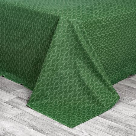 простыня Эльф 150х215см бязь зеленая, арт.103М-Весенняя полянка