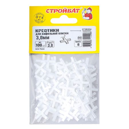 крестик для кафельной плитки 3,0мм 100шт крестик для кафельной плитки decor 2мм зеленый 100шт