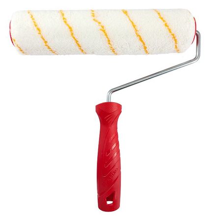 валик с ручкой TOOLBERG полиакрил 250мм ворс 12мм диаметр 6мм желтая нить, арт. 0210135 валик с ручкой toolberg полиакрил 230мм ворс 11мм арт 0303016