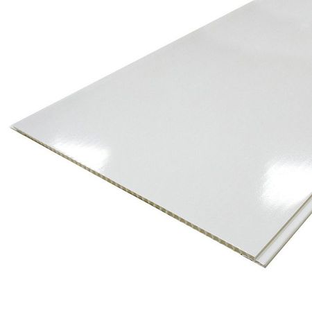 панель ПВХ Белый глянец 1200х250х8мм офсет