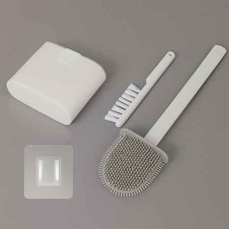 гарнитур для туалета подвесной липучка плоский белый