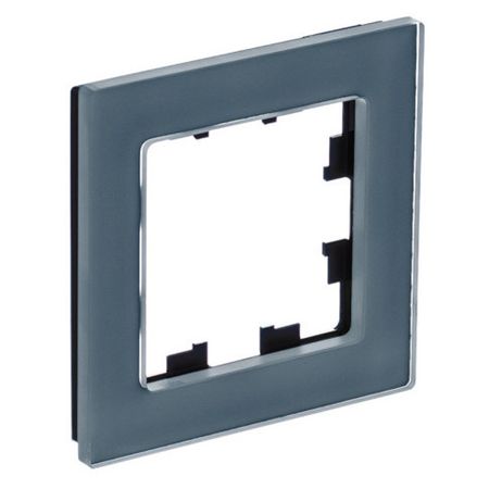 рамка 1 пост Systeme Electric ATLASDESIGN NATURE натуральное стекло грифель