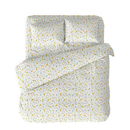 постельное белье евро TODELIA Цветочная поляна перкаль 2 нав.50х70см, арт.МДевро/5070 21999-1